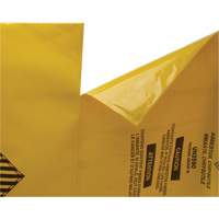 Doublures pour d&eacute;chets dangereux, Amiante, 40" lo x 26" la, 3 mils Action Paper