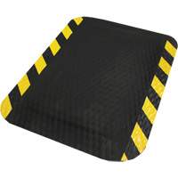 Hog Heaven Mat, Diamond, 2' x 3' x 5/8", Black/Yellow, Nitrile Action Paper