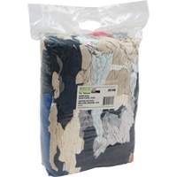 Recycled Material Wiping Rags, Fleece, Mix Colours, 10 lbs. JQ108 | Action Paper