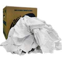 Chiffons recycl&eacute;s, Coton, Blanc, 10 lb Action Paper