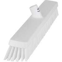 Heavy-Duty Push Broom, Fine/Stiff Bristles, 24", White JQ215 | Action Paper