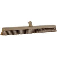 Heavy-Duty Push Broom, Fine/Stiff Bristles, 24", Brown JQ217 | Action Paper