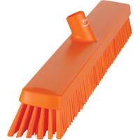Heavy-Duty Push Broom, Fine/Stiff Bristles, 24", Orange JQ218 | Action Paper
