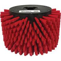 Red Stair Cleaning Brush Action Paper