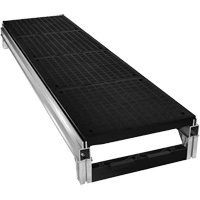 FOUNDATION Smooth Modular Aluminum Work Platform Kit, 18" W x 72" D, 400 lbs. Capacity, All-Welded Action Paper