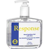 Response&reg; Hand Sanitizer Gel with Aloe, 250 ml, Pump Bottle, 70% Alcohol Action Paper