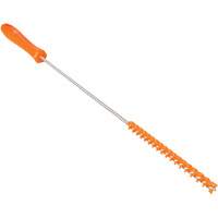 Tube Brush, Stiff Bristles, 19-7/10" Long, Orange Action Paper