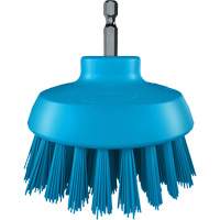 HyDrive Round Drill Brush, Extra Stiff Bristles, 3-1/10" Long, Blue Action Paper