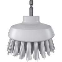 HyDrive Round Drill Brush, Extra Stiff Bristles, 3-1/10" Long, White Action Paper