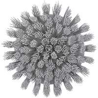 HyDrive Round Drill Brush, Extra Stiff Bristles, 3-1/10" Long, White Action Paper