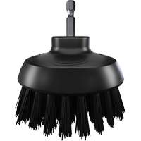 HyDrive Round Drill Brush, Extra Stiff Bristles, 3-1/10" Long, Black Action Paper