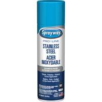 Nettoyant & polis pour acier inoxydable Pro Line, 15 oz, Canette a&eacute;rosol Action Paper
