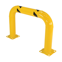 Garde-corps &agrave; profil &eacute;lev&eacute; pour machines, 3' la x 2' h, Jaune Action Paper