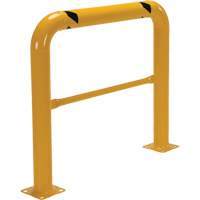 High Profile Machinery Guards, 4' W x 3.5' H, Yellow Action Paper