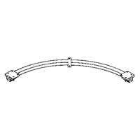 Ceiling Mounted 90° Curved Curtain Partition Track, 3' L Action Paper