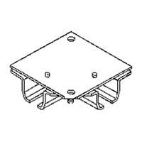 Ceiling Mount Curtain Partition 90° Corner Connector Action Paper