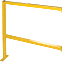 Perimeter Guards - Tubular Style, 94" W x 49-1/2" H, Yellow Action Paper