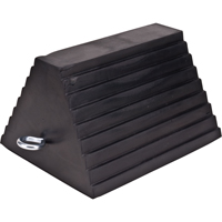 Wheel Chock, 9" x 8" x 6", Black Action Paper
