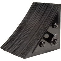 Wheel Chock, 8" x 8" x 8", Black Action Paper