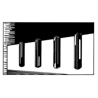 Extruded Rubber Dock Fenders, Rubber, 4-1/2" W x 12" L x 3-3/4" D Action Paper