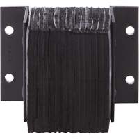 Laminated Dock Bumpers, Horizontal, Rubber, 12" W x 4" D x 12" H Action Paper