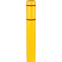 Polyethylene Bollard Covers, 6-5/8" Dia. x 52" L, Yellow Action Paper