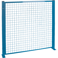 Perimeter Guards - Mesh Style, 4' H x 4' W, Blue Action Paper