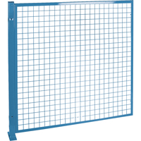 Perimeter Guards - Mesh Style, 4' H x 4' W, Blue Action Paper