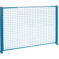 Perimeter Guards - Mesh Style, 4' H x 8' W, Blue Action Paper