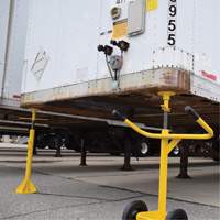 Two-Post Trailer-Stabilizing Jack Stands, 50 tons Lift Capacity Action Paper