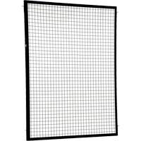 Adjustable Perimeter Guard Panel, 6' H x 5' W, Black Action Paper