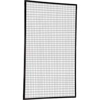 Adjustable Perimeter Guard Panel, 8' H x 5' W, Black Action Paper