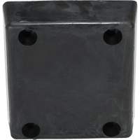 Molded Dock Bumper, Reinforced Rubber, 12" W x 4" D x 13" H Action Paper