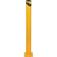 Butoir, Acier, 48" h x 4-1/2" la, Jaune Action Paper