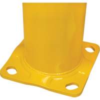 Safety Bollard, Steel, 36" H x 5-1/2" W, Yellow Action Paper