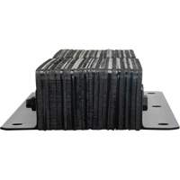 Laminated Dock Bumpers, Vertical, Rubber, 11" W x 4" D x 24" H Action Paper