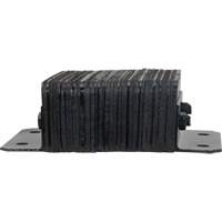 Laminated Dock Bumpers, Horizontal, Rubber, 12" W x 4" D x 10" H Action Paper