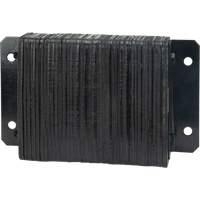 Laminated Dock Bumpers, Horizontal, Rubber, 18" W x 4" D x 12" H Action Paper