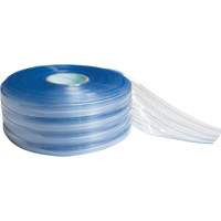 Low-Temperature Ribbed Strip Curtain, 164' x 8" x 0.08" Action Paper