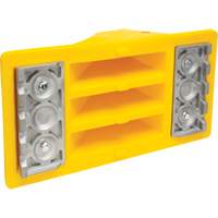 Wheel Chocks with Aluminum Tread, Polyurethane, Safety Yellow, 11-1/4" W x 21" D x 12-1/4" H Action Paper