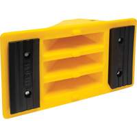 Wheel Chocks with Rubber Tread, Polyurethane, Yellow, 11-1/4" W x 21" D x 12-1/4" H Action Paper