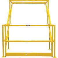 Mezzanine Safety Gate, 70" L x 77" H, 78" Raised, Yellow Action Paper