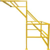Mezzanine Safety Gate, 70" L x 77" H, 78" Raised, Yellow Action Paper