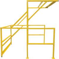 Mezzanine Safety Gate, 70" L x 77" H, 78" Raised, Yellow Action Paper