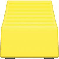 Checkers Safety Heavy-Duty Ultra Class Mining Wheel Chock, HDPE, Yellow, 14-1/2" W x 17-1/2" D x 16" H Action Paper