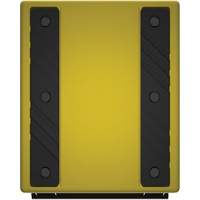 Checkers Safety Heavy-Duty Ultra Class Mining Wheel Chock, HDPE, Yellow, 14-1/2" W x 17-1/2" D x 16" H Action Paper