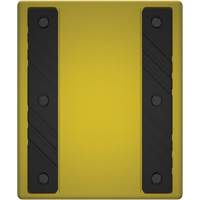 Checkers Safety Heavy-Duty Ultra Class Mining Wheel Chock without Bracket, HDPE, Yellow, 14-1/2" W x 17-1/2" D x 16" H Action Paper