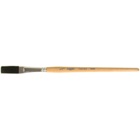 One Stroke Paint Brush, 1/2" Brush Width, Ox Hair, Wood Handle Action Paper