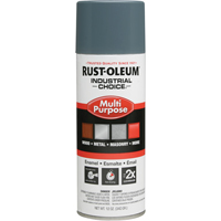 Industrial Choice&reg; 1600 System Multi-Purpose Enamel Spray Paint, Machine Grey, Gloss, 12 oz., Aerosol Can Action Paper