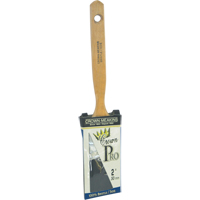 Crown Pro Straight Paint Brush, Bristle, Wood Handle, 2" Width Action Paper